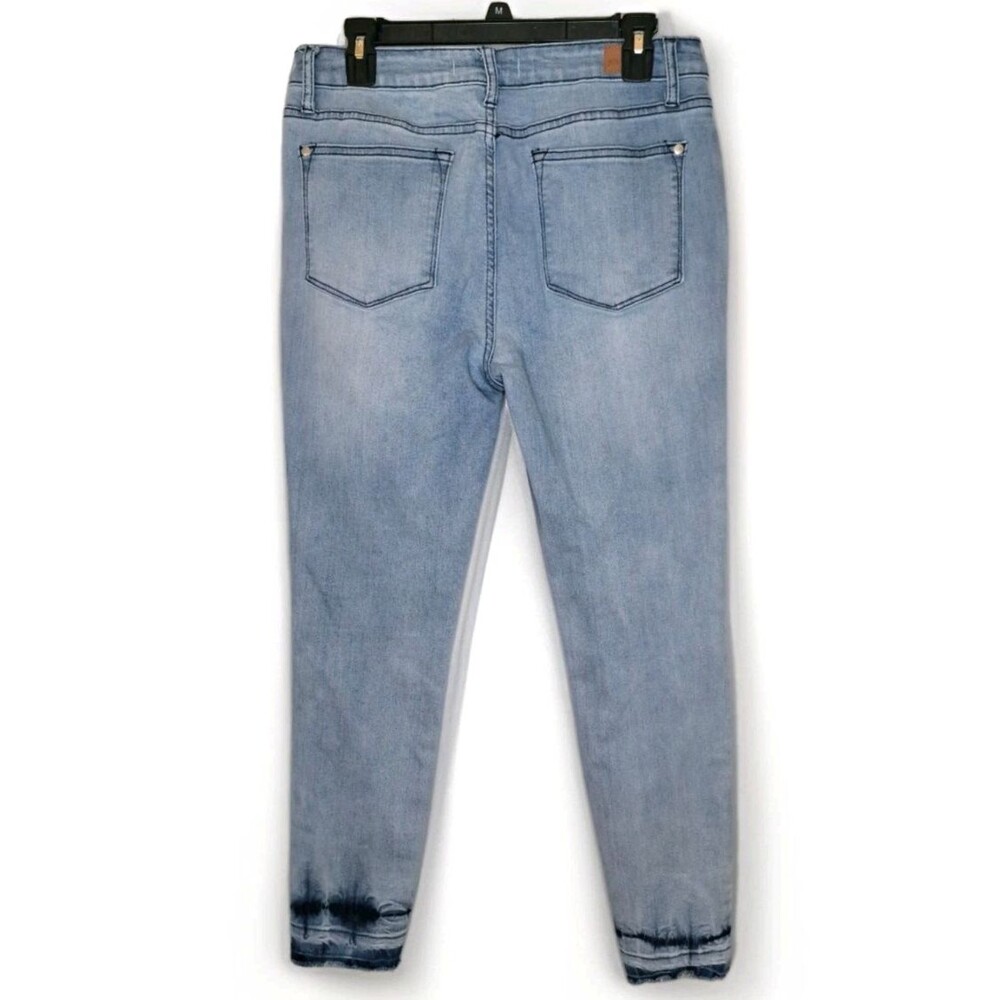 Judy Blue Womens Skinny Fit Stretch Fringe Ankle Jeans 11 30 (32x26) - Picture 2 of 10